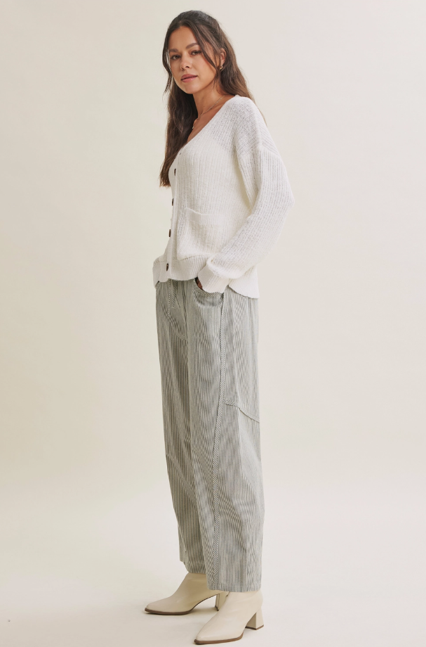 Ivy Striped Barrel Pants