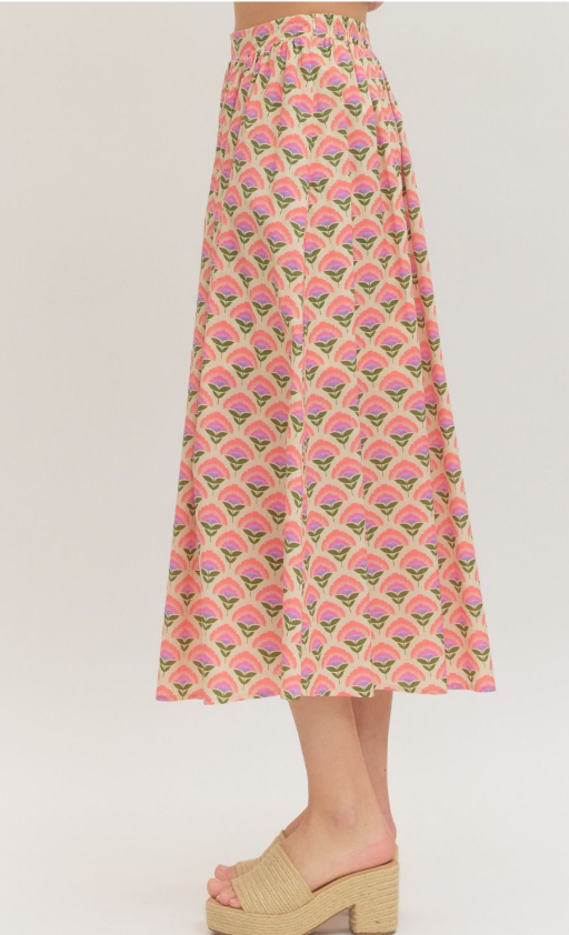Joanna Floral Midi Skirt