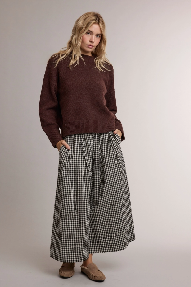Walnut Crewneck Sweater