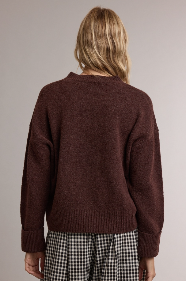 Walnut Crewneck Sweater